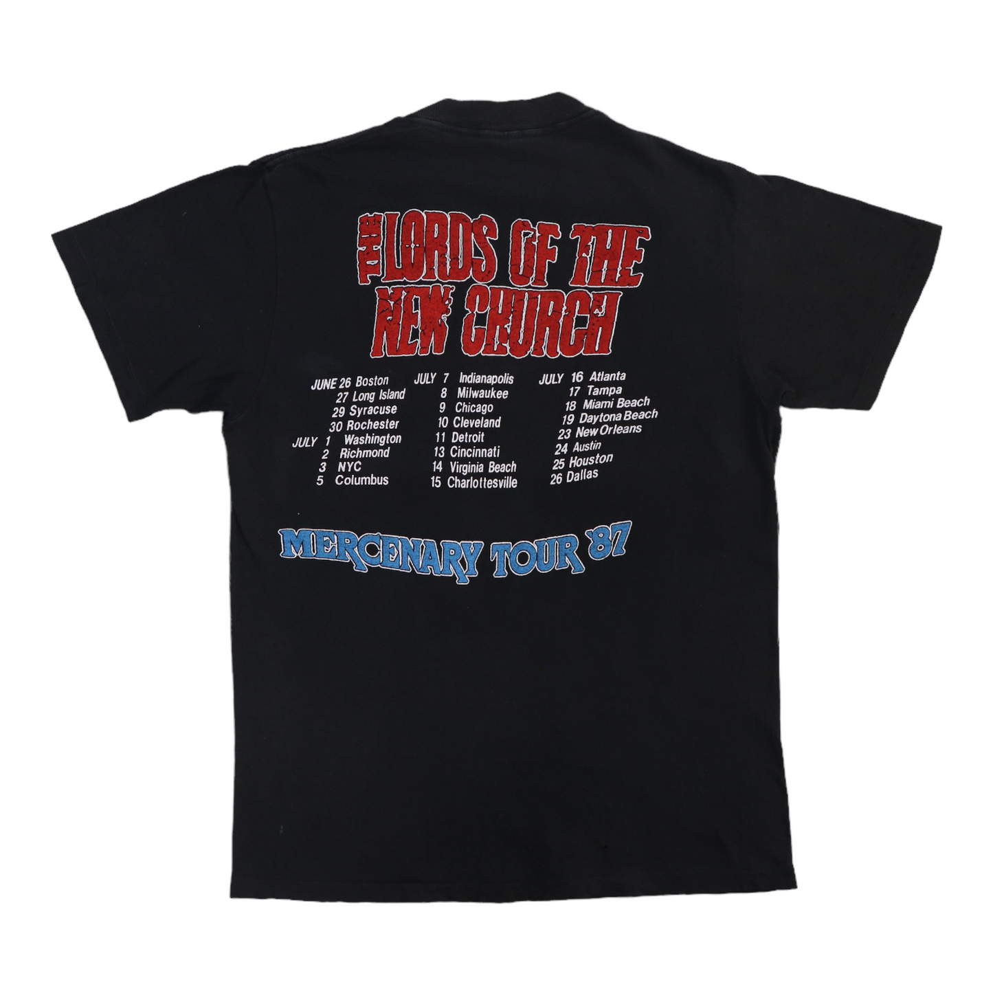 1987 Lords Of The New Church Tour Shirt