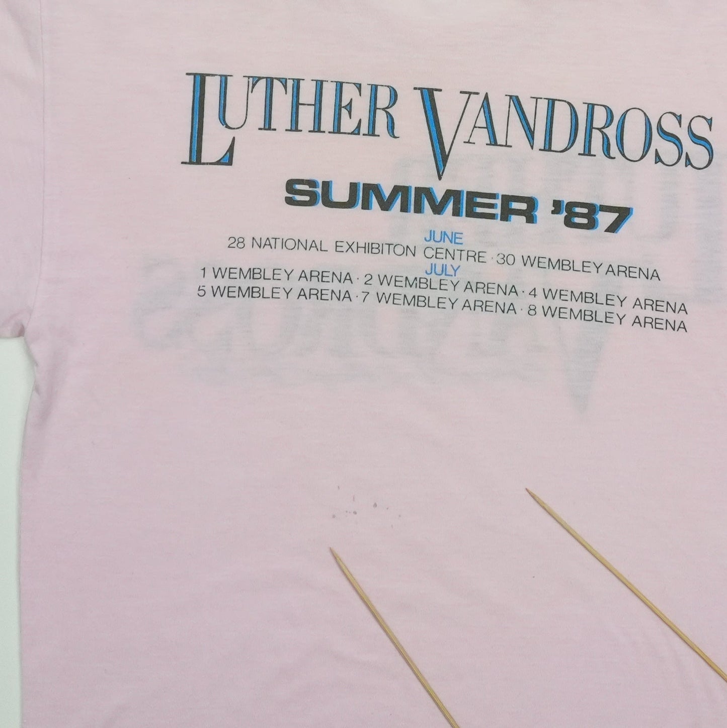 1987 Luther Vandross European Tour Shirt Detail 4