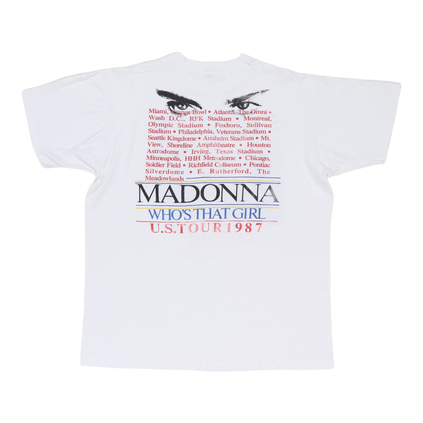 1987 Madonna Who's That Girl Tour Shirt
