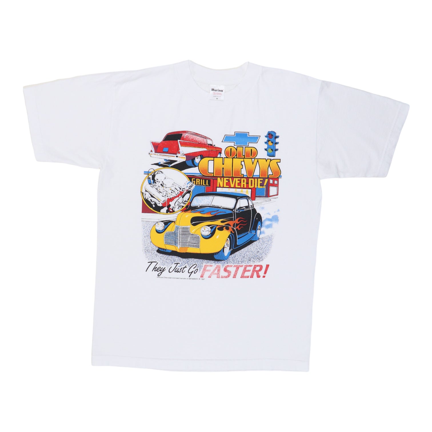 1987 Old Chevys Never Die Shirt | Authentic Vintage Tee – WyCo Vintage
