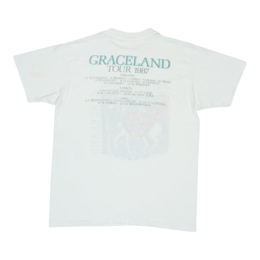 1987 Paul Simon Graceland Tour Shirt Back