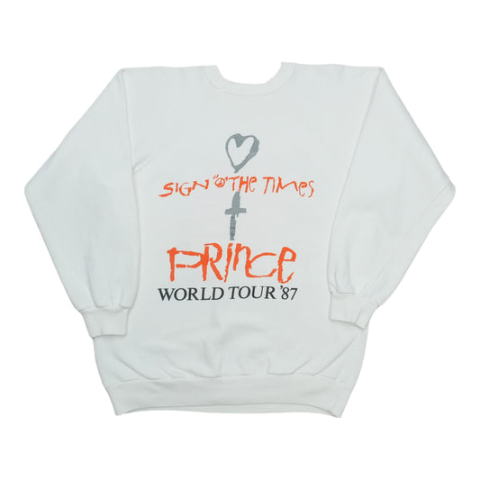 1987 Prince Sign O The Times World Tour Sweatshirt Back