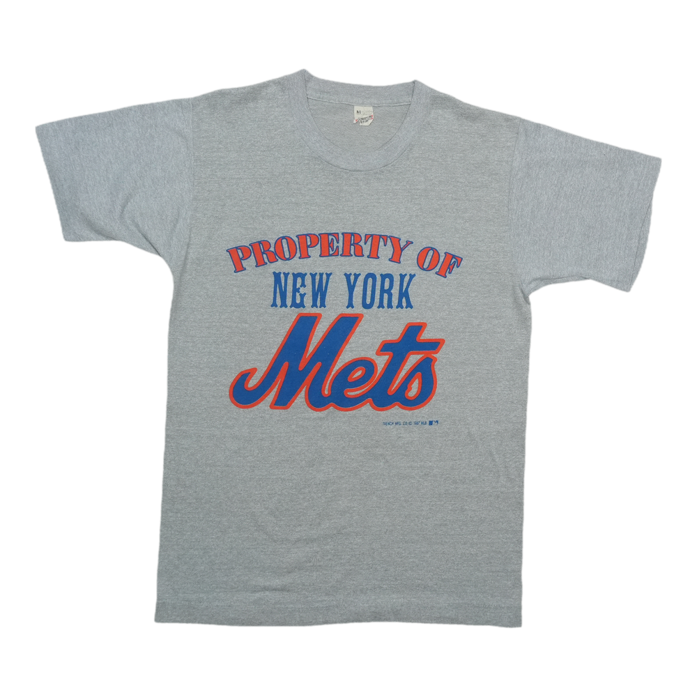 1987 Property Of New York Mets Shirt Front