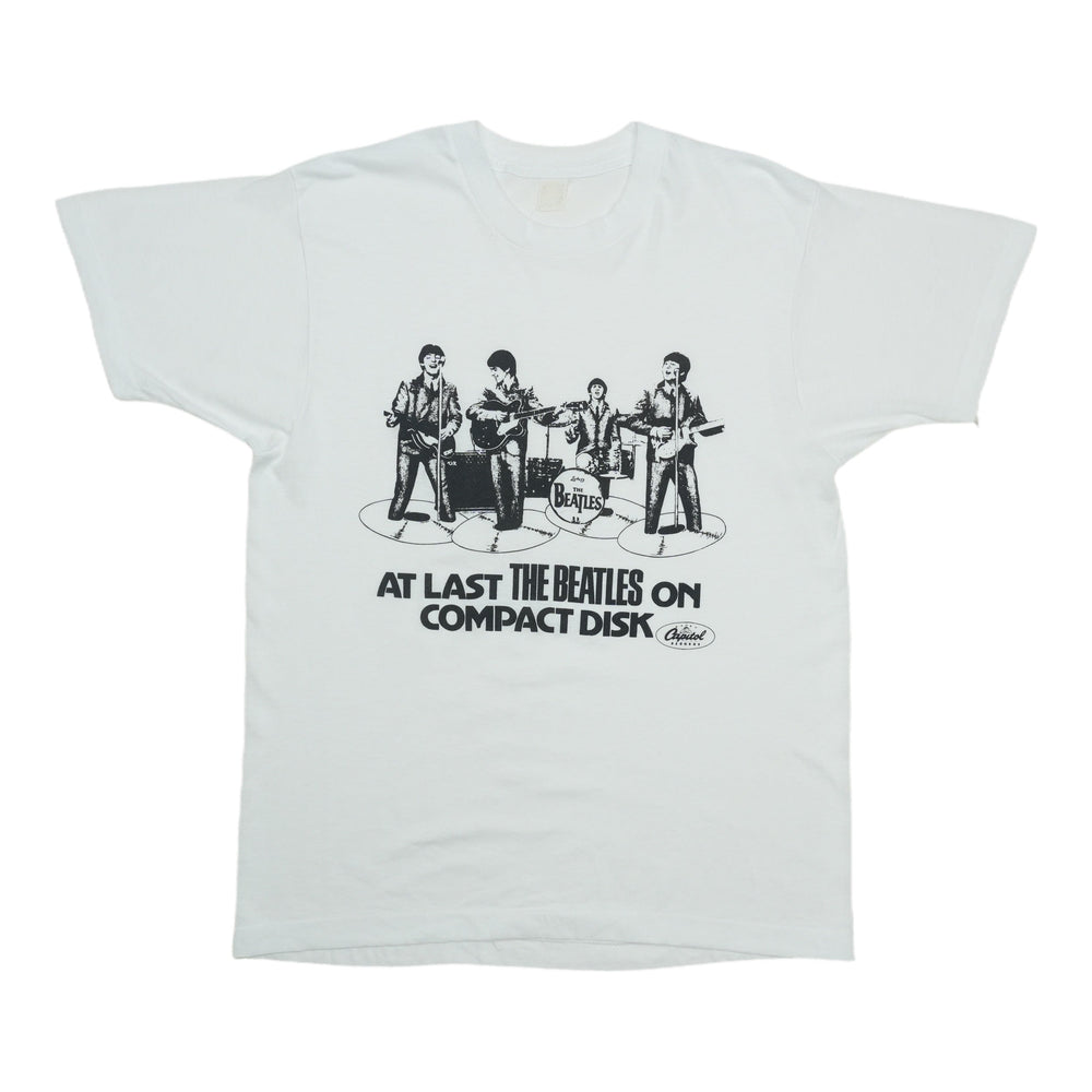 1987 The Beatles On Compact Disk Capitol Records Shirt Front
