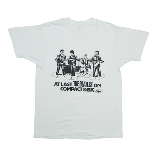 1987 The Beatles On Compact Disk Capitol Records Shirt Front