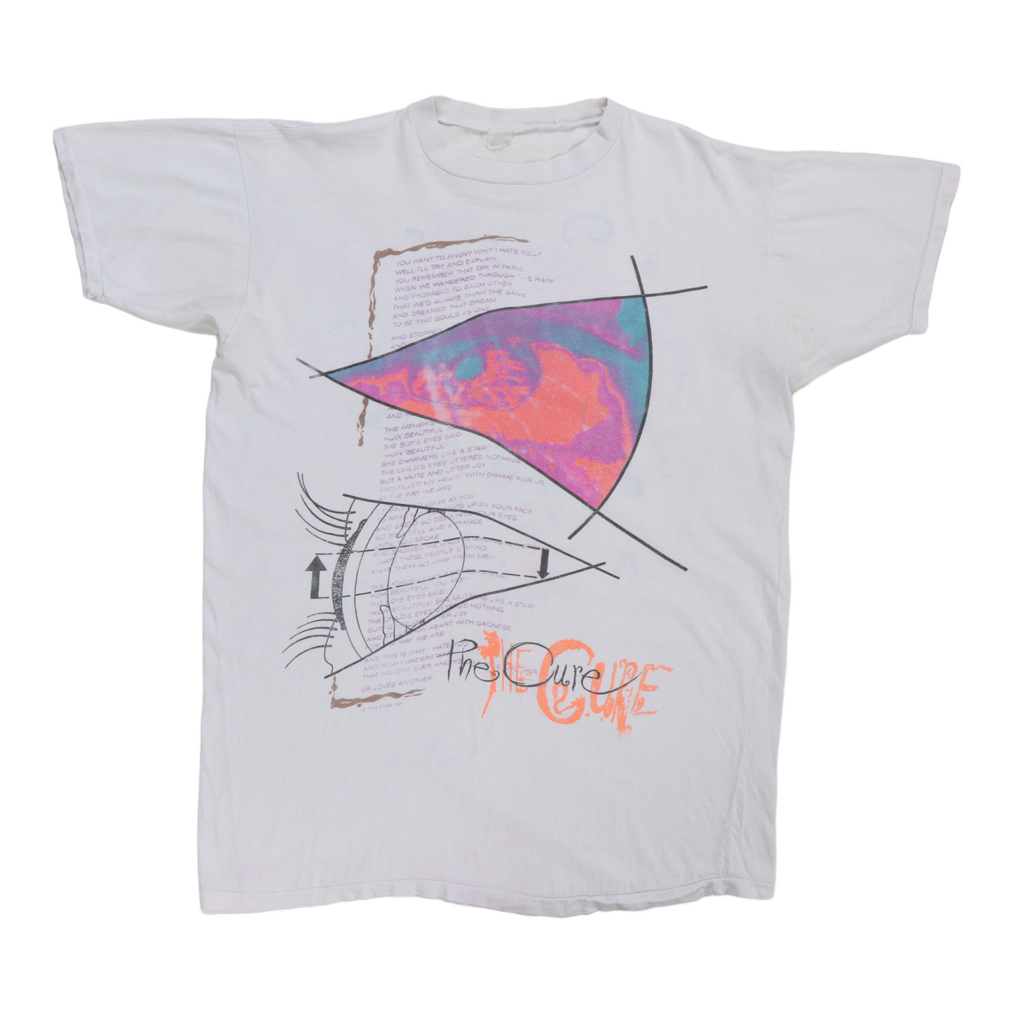 1987 The Cure Kissing Tour Shirt