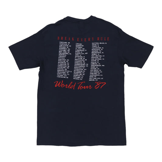 1987 Tina Turner Break Every Rule Tour Shirt Back