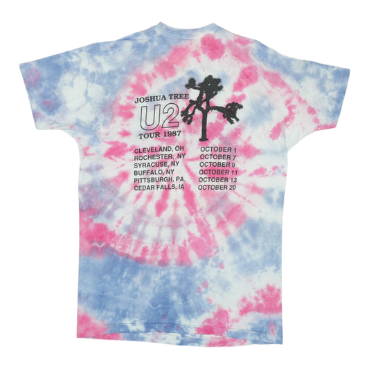 1987 U2 Joshua Tree Tie Dye Tour Shirt Back