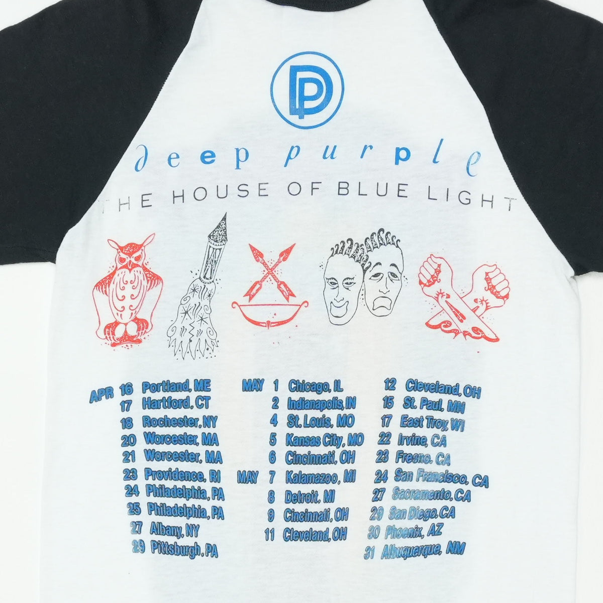 1987 Deep Purple The House Of Blue Light Tour Jersey