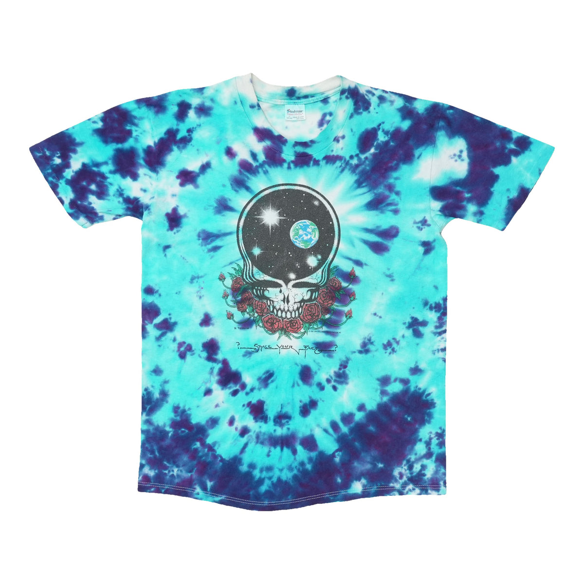 1987 Grateful Dead Space Your Face Tie Dye Shirt