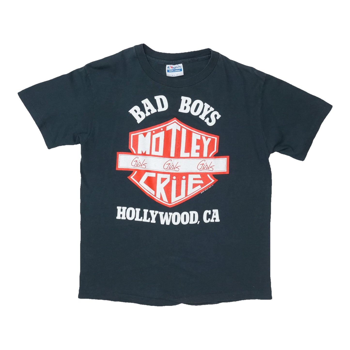 1987 Motley Crue Girls Girls Girls World Tour Shirt
