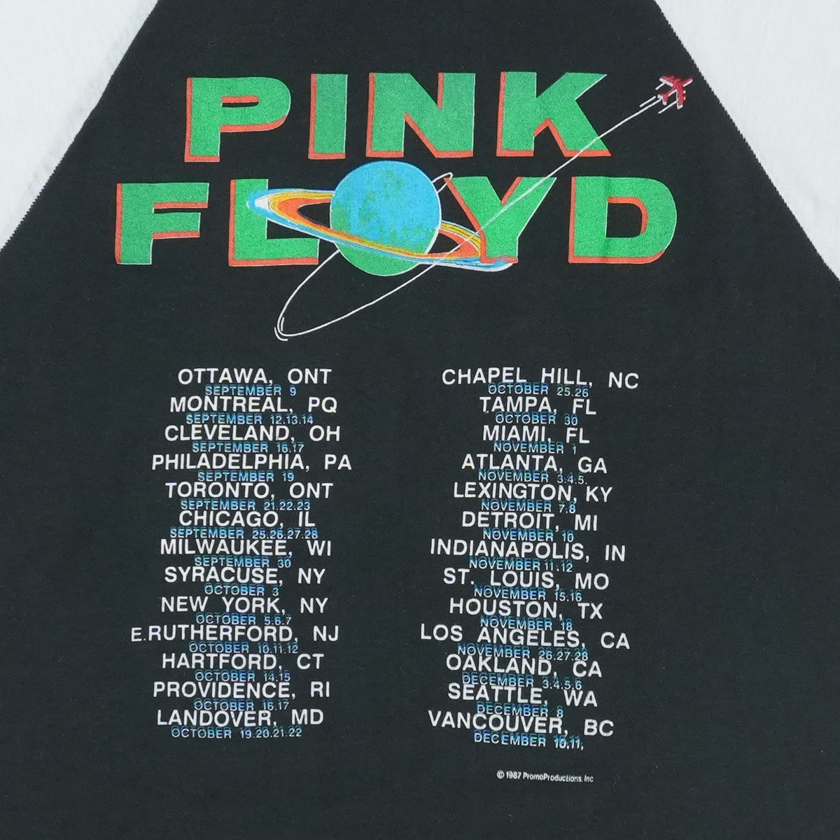 1987 Pink Floyd Dark Side Of The Moon Jersey Shirt