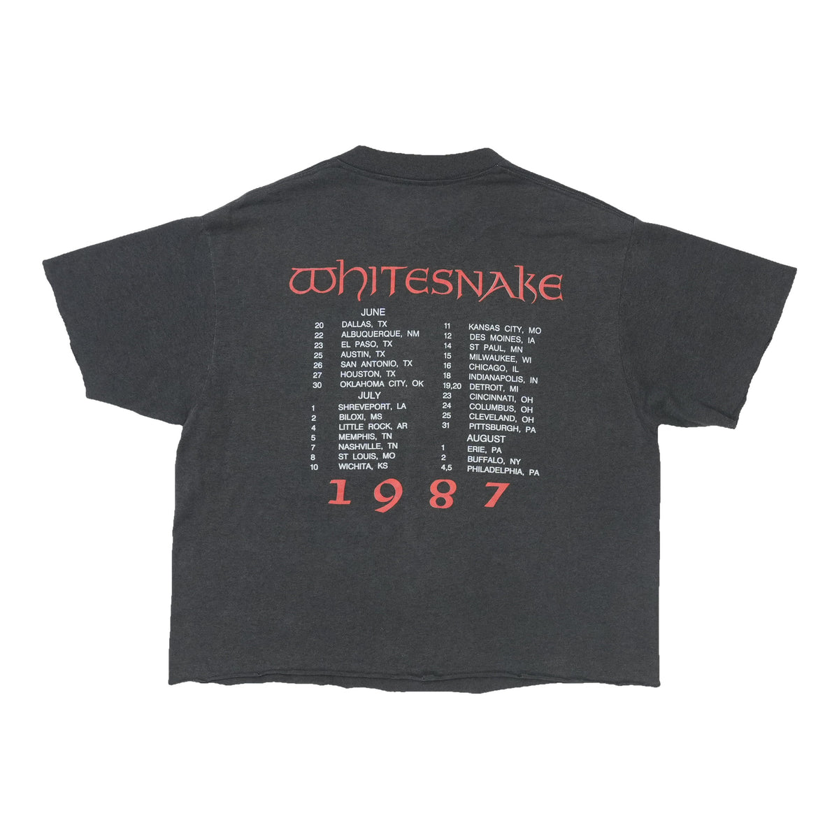 1987 Whitesnake Tour Shirt