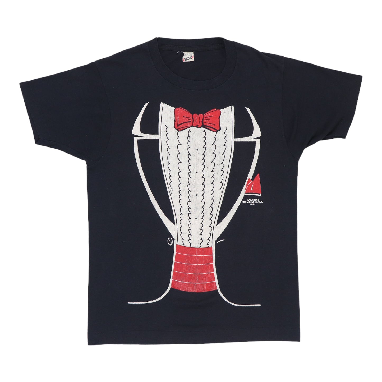 1987 Bacardi Rum Tuxedo Shirt