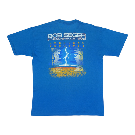 1987 Bob Seger Silver Bullet Band Tour Shirt Back