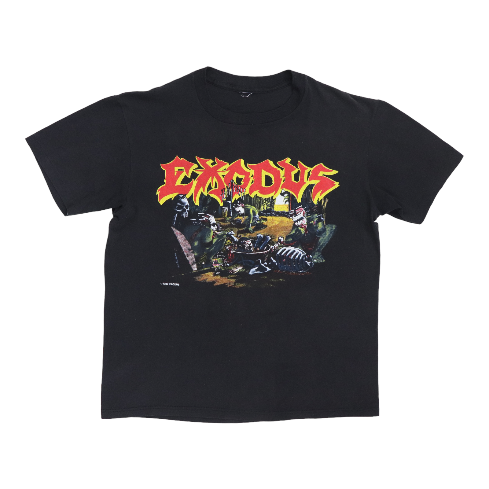 1987 Exodus Meat Party Tour Shirt | Authentic Vintage Tee – WyCo