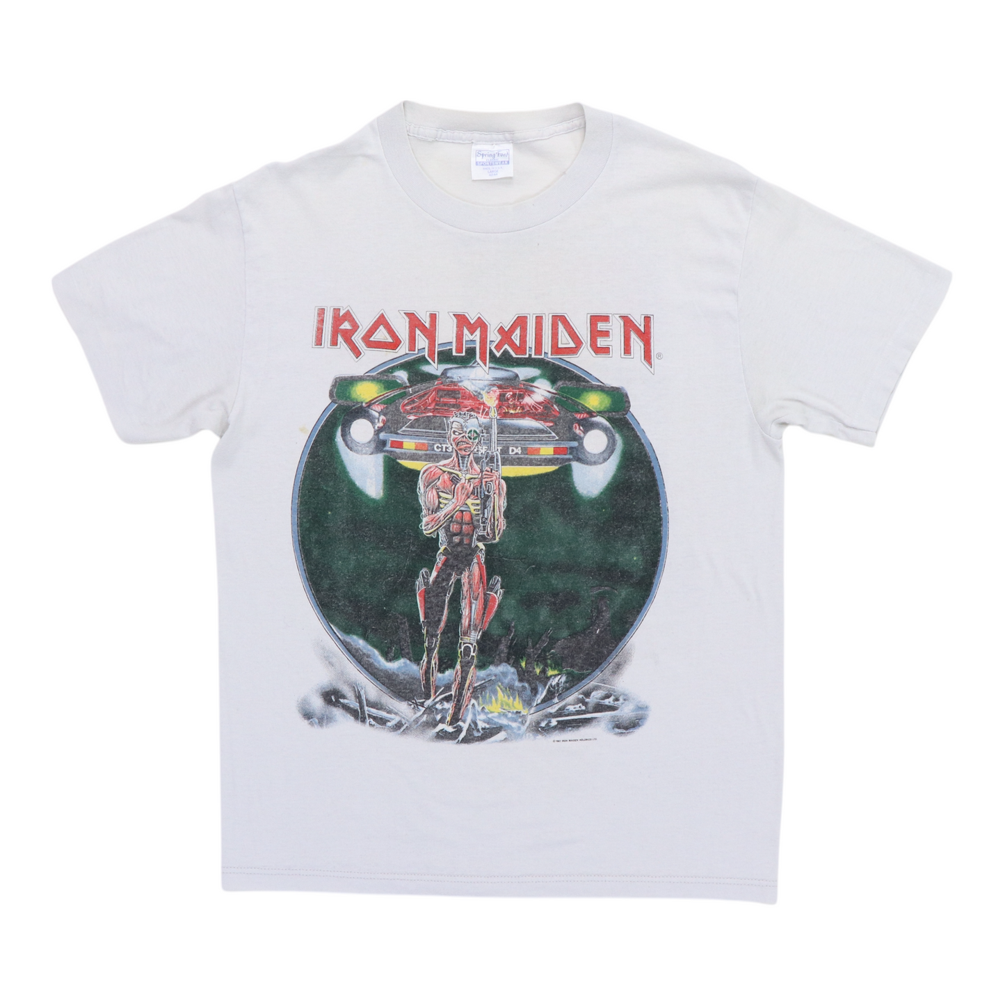 1987 Iron Maiden Somewhere On Tour Shirt