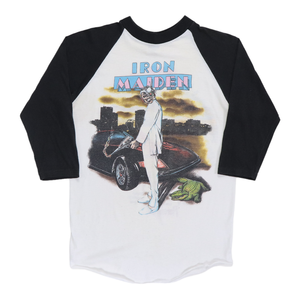 1987 Iron Maiden Vice Is Nice Tour Jersey Shirt