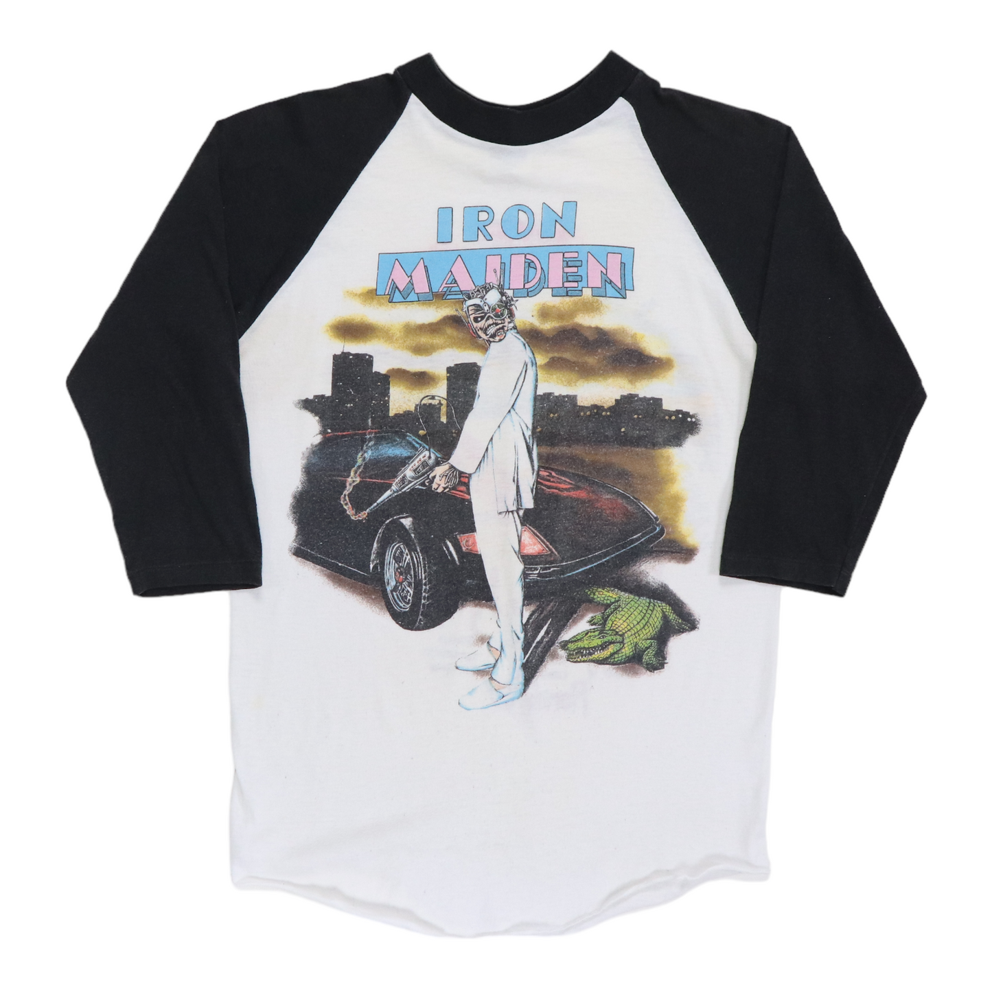 1987 Iron Maiden Vice Is Nice Tour Jersey Shirt