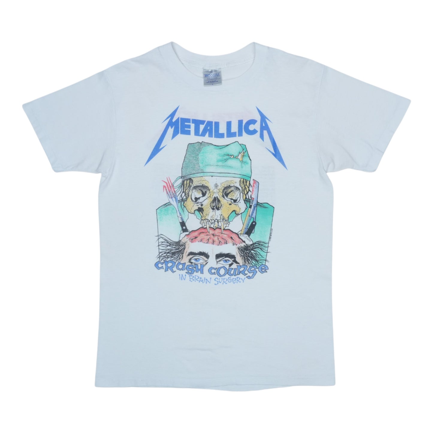 1987 Metallica Crash Course In Brain Surgery Shirt