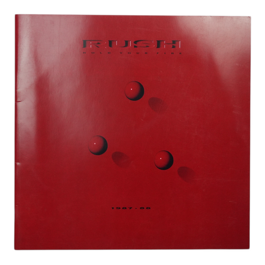 1987 Rush Hold Your Fire Tour Program
