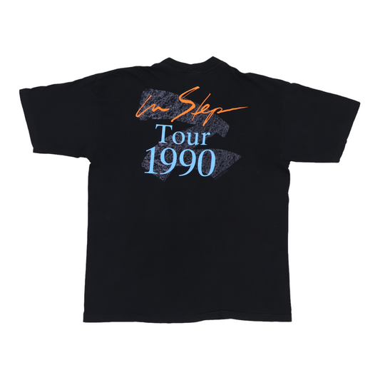 1987 Stevie Ray Vaughan In Step Tour Shirt Back