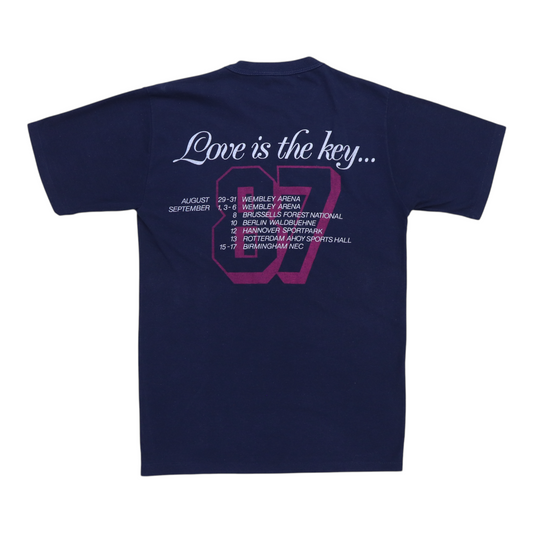 1987 Stevie Wonder Love Is The Key Tour Shirt Back