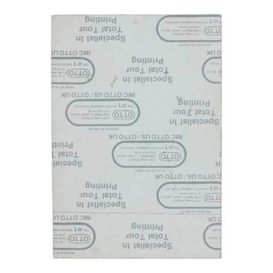 1987 Warren Zevon Sentimental Hygiene Tour Backstage Pass