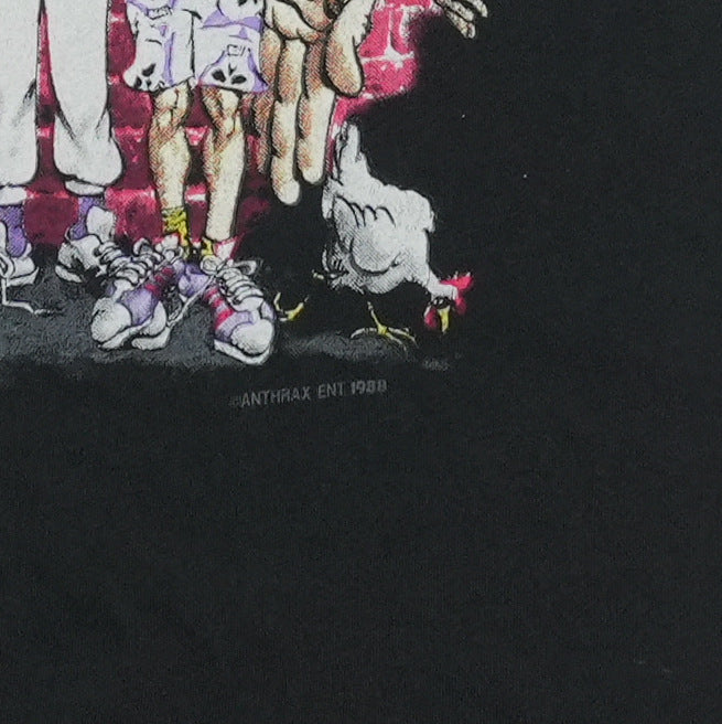 1988 Anthrax State Of Euphoria Tour Shirt Detail 3