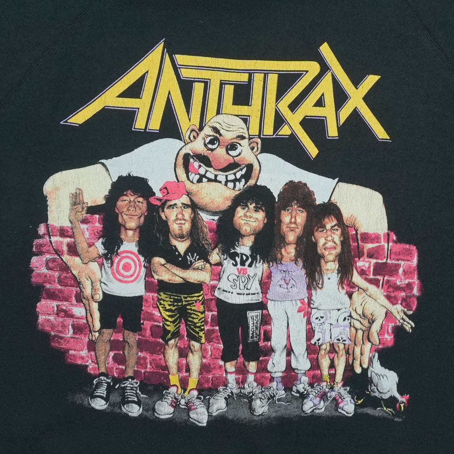 1988 Anthrax State Of Euphoria Tour Sweatshirt Detail 2