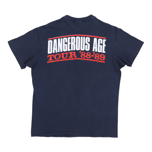 1988 Bad Company Dangerous Age Tour Shirt Back