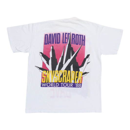1988 David Lee Roth Skyscraper World Tour Shirt Back