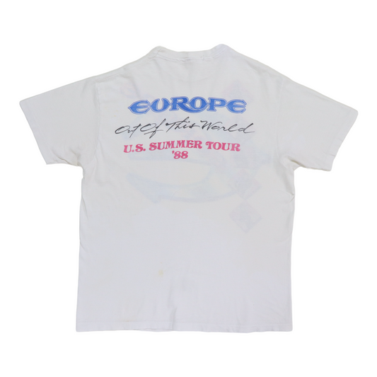 1988 Europe Out Of This World Tour Shirt Back