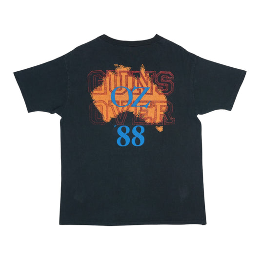 1988 Guns N Roses Appetite For Destruction Australian Tour Shirt Back