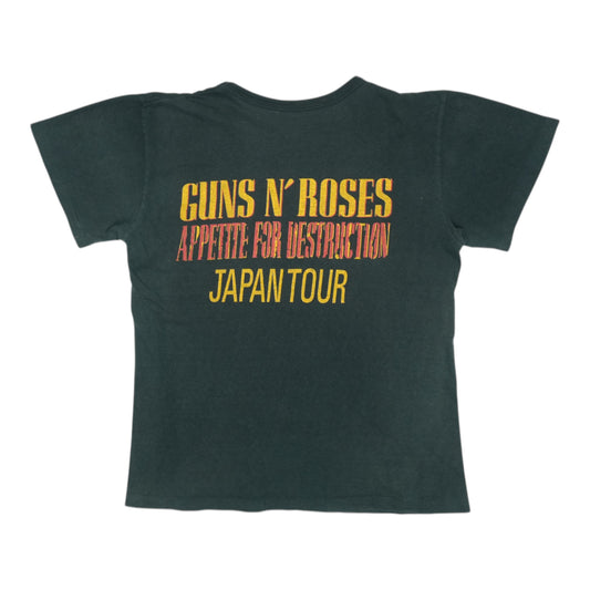 1988 Guns N Roses Appetite For Destruction Japan Tour Shirt Back