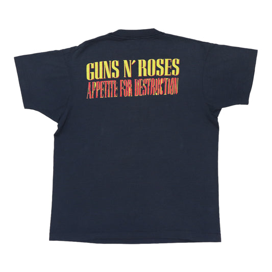 1988 Guns N Roses Appetite For Destruction Shirt Back