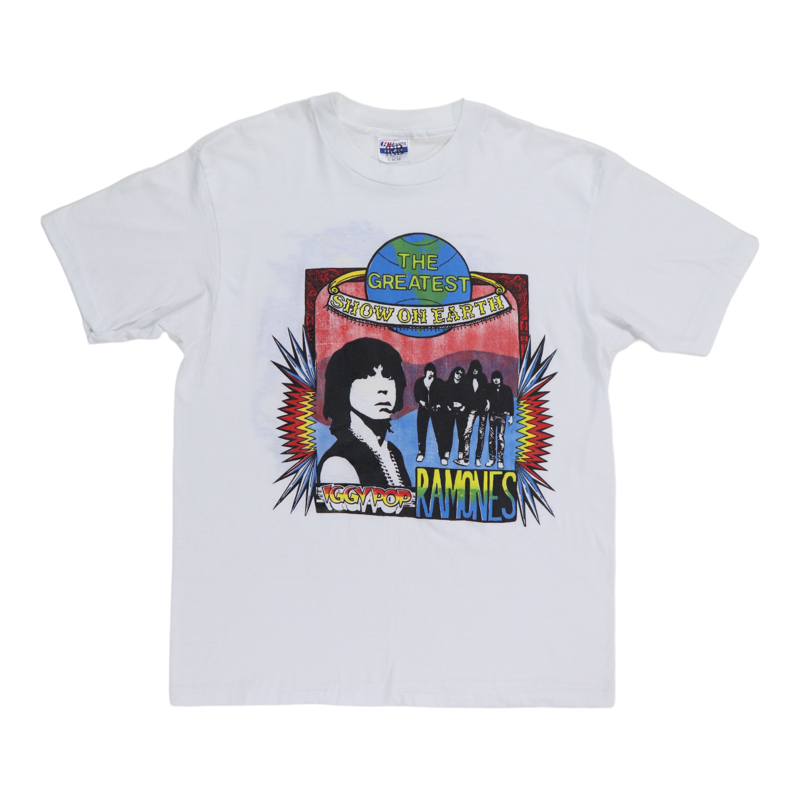 1988 Iggy Pop Ramones Concert Shirt | Authentic Vintage Tee – WyCo 