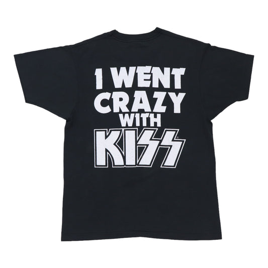 1988 Kiss We Went Crazy With Kiss Shirt Back