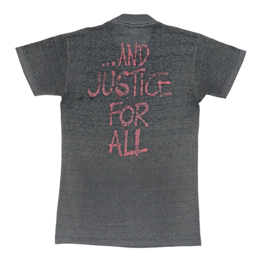 1988 Metallica And Justice For All Shirt Back