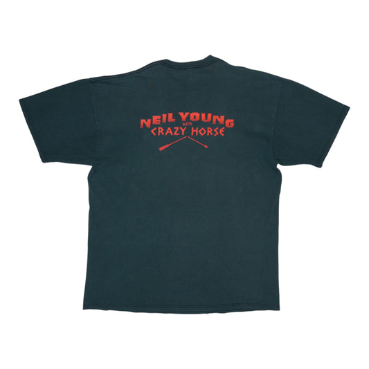 1988 Neil Young Crazy Horse Shirt Back