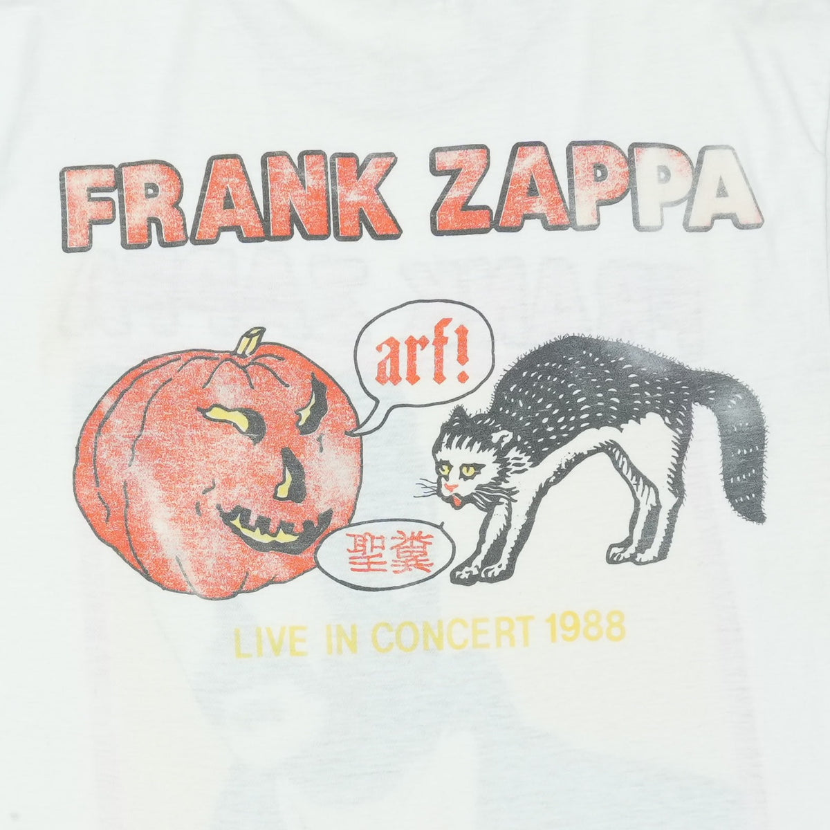 1988 Frank Zappa Live In Concert Tour Shirt