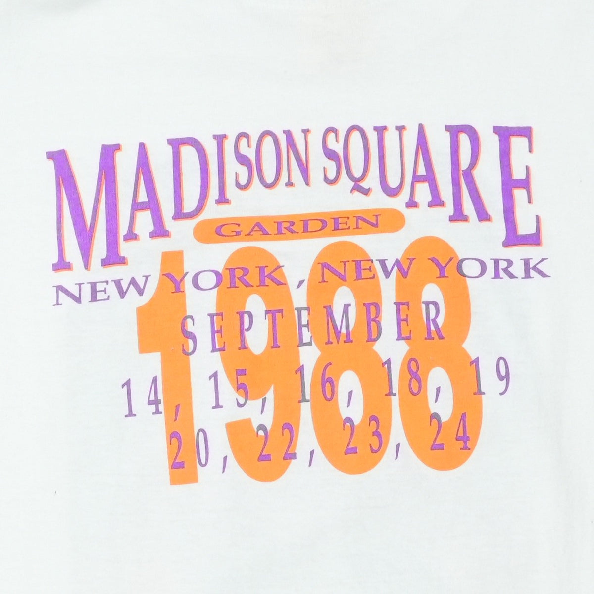 1988 Grateful Dead Madison Square Garden Shirt