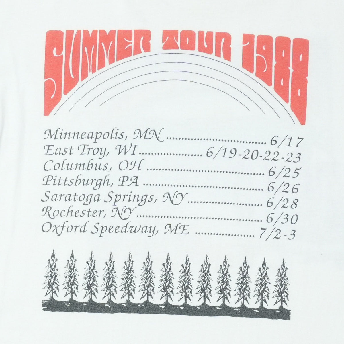1988 Grateful Dead Summer Tour Shirt