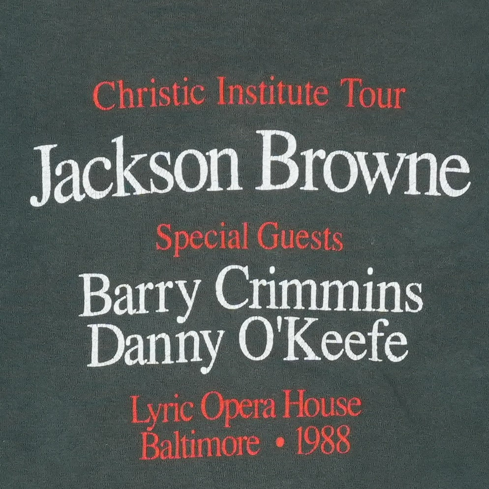 1988 Jackson Browne Christic Institute Tour Shirt