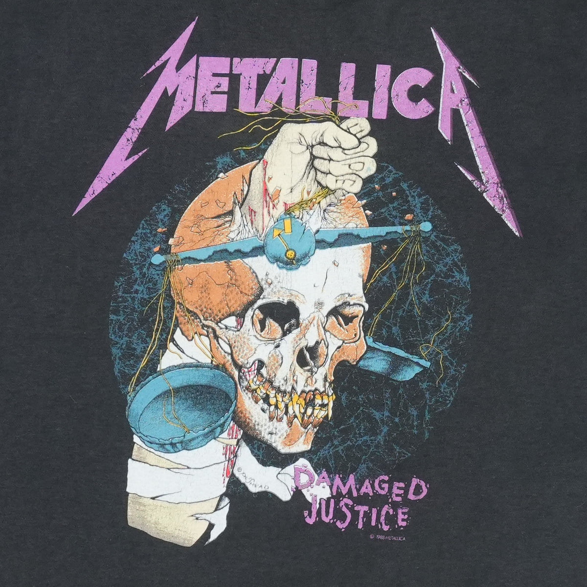 1988 Metallica Damaged Justice Summer Tour Shirt