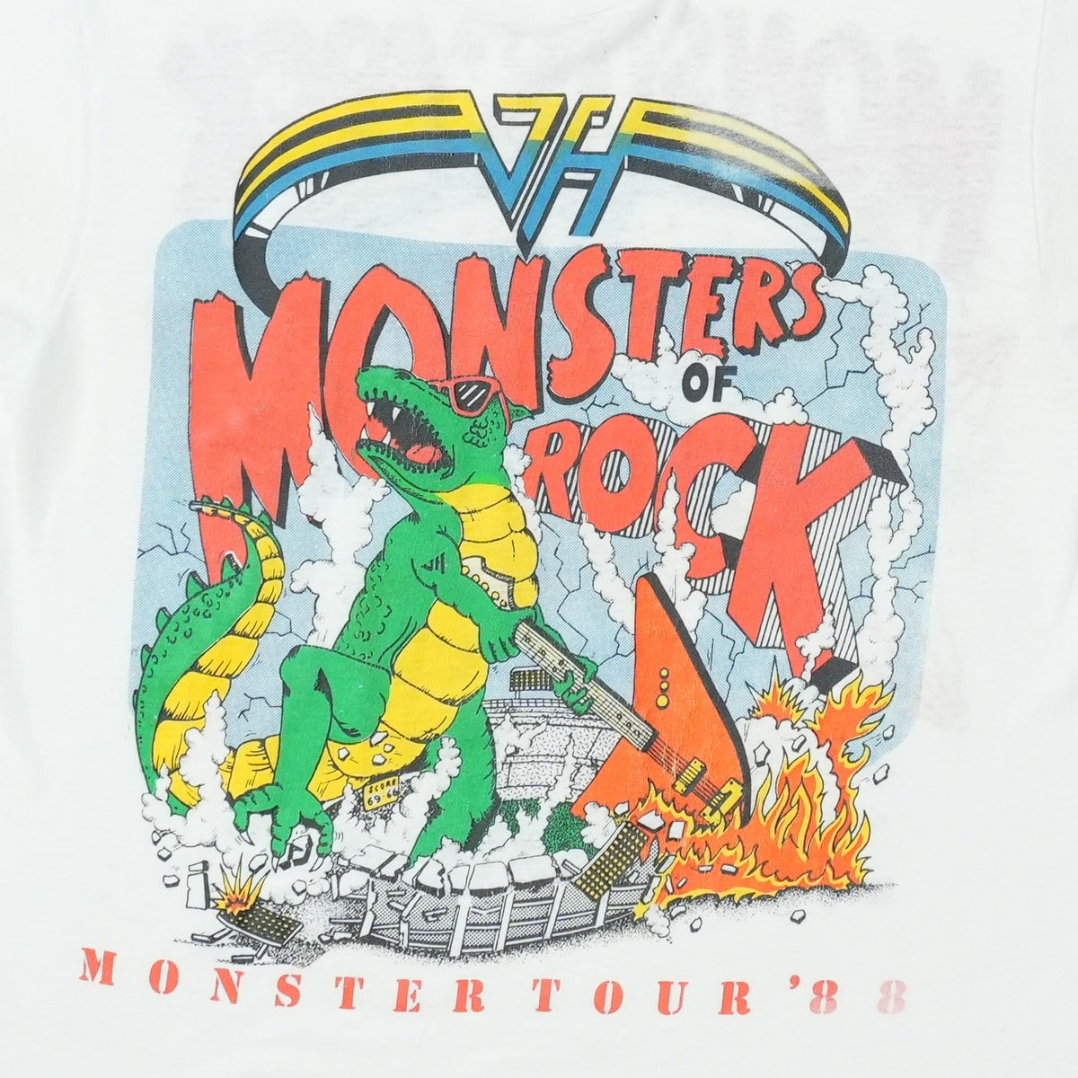 1988 Monsters of Rock Van Halen Metallica Tour Shirt