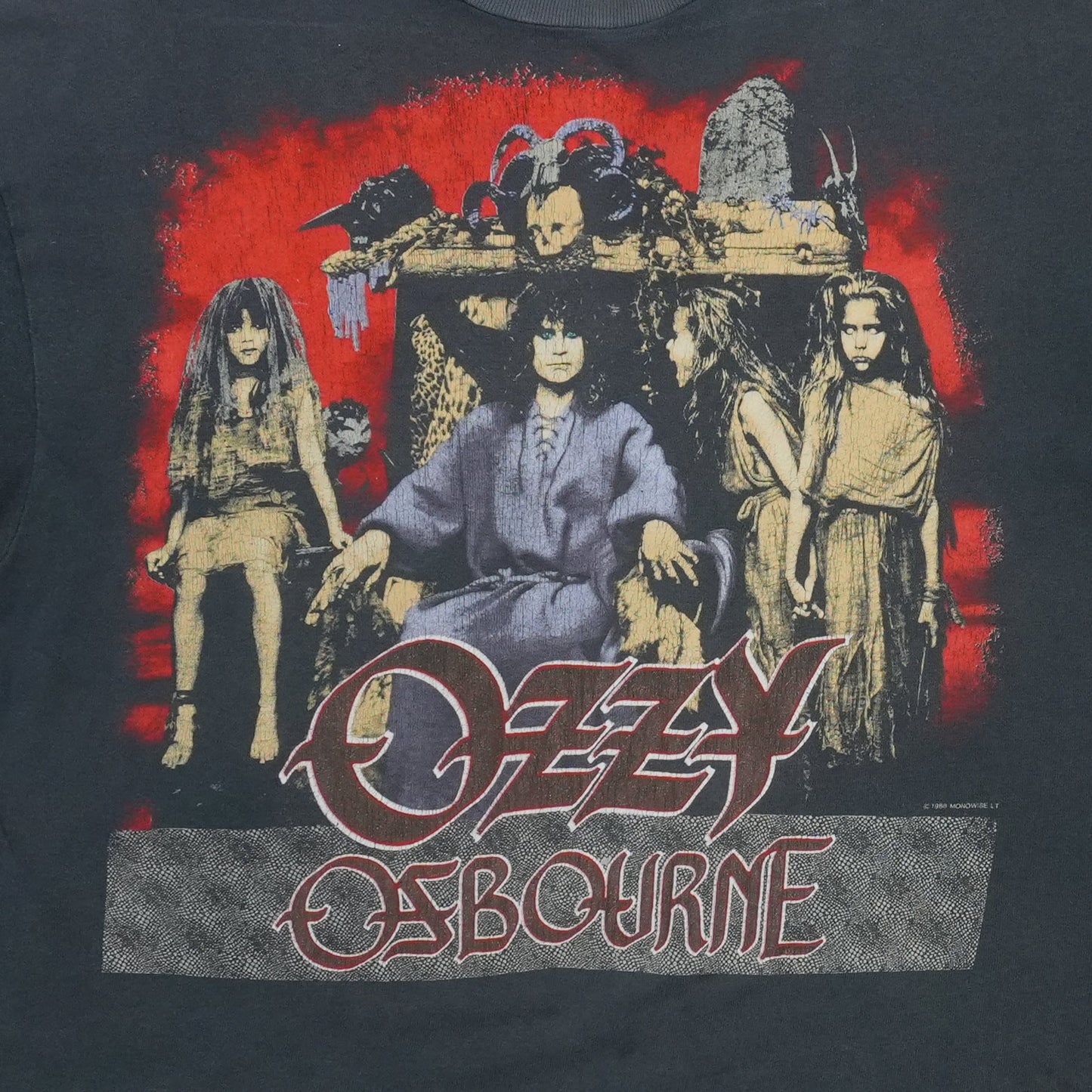 1988 Ozzy Osbourne No Rest for the Wicked Tour Shirt Detail 2
