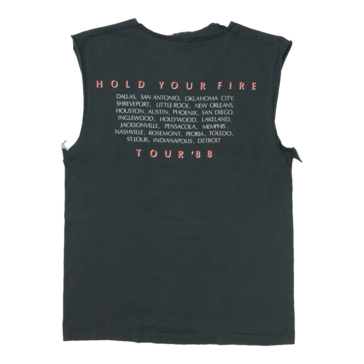 1988 Rush Hold Your Fire Tour Tank Top