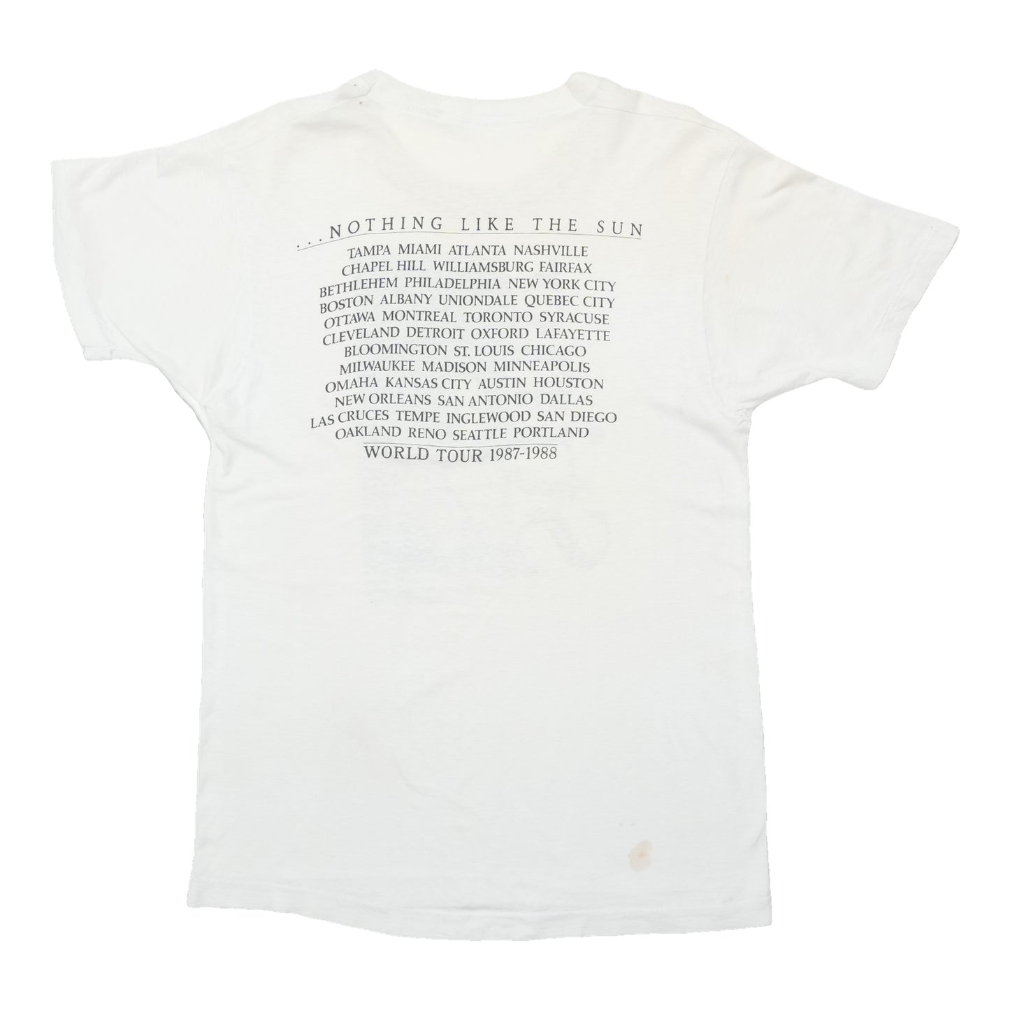 1988 Sting Nothing Like The Sun Tour Shirt
