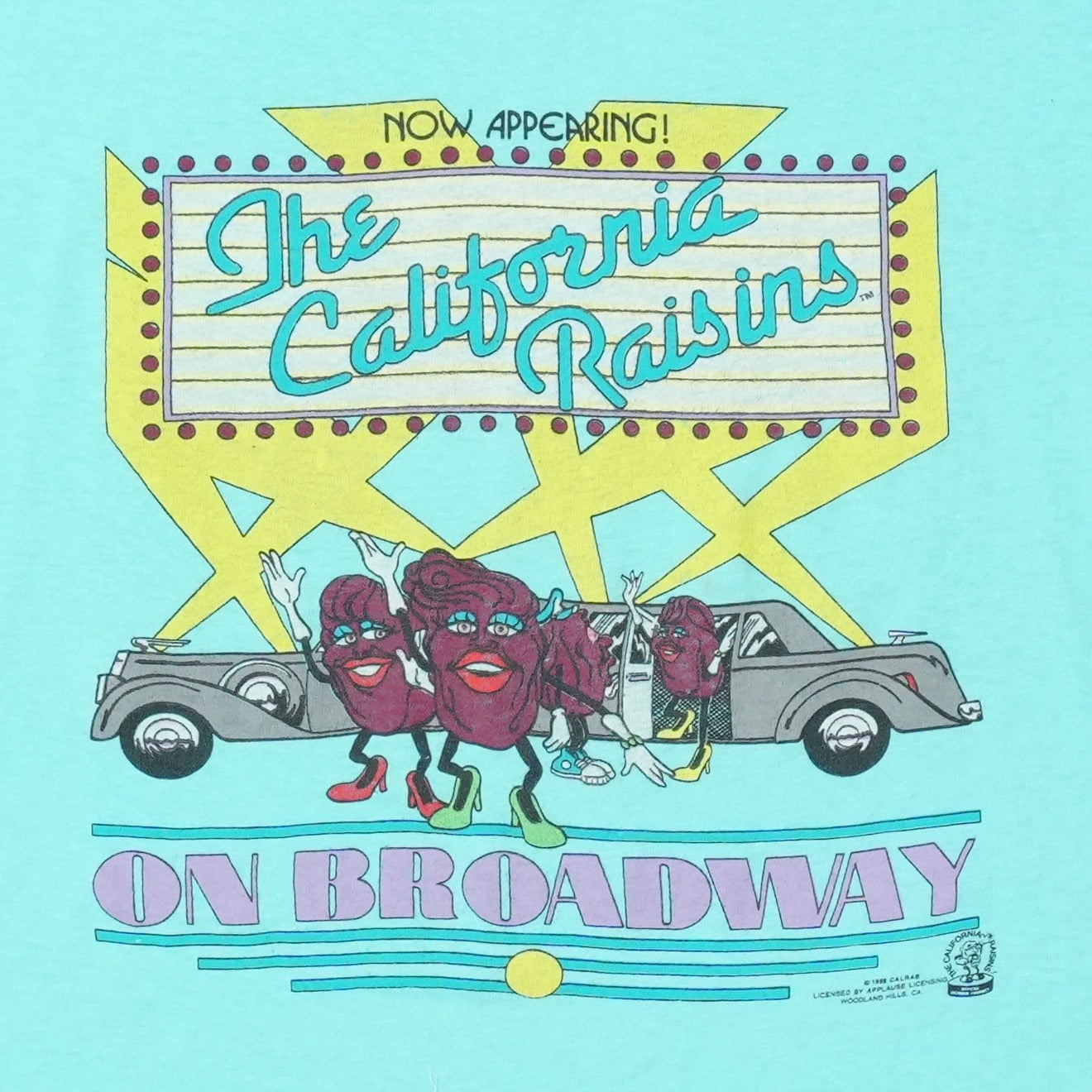 1988 The California Raisins On Broadway Shirt